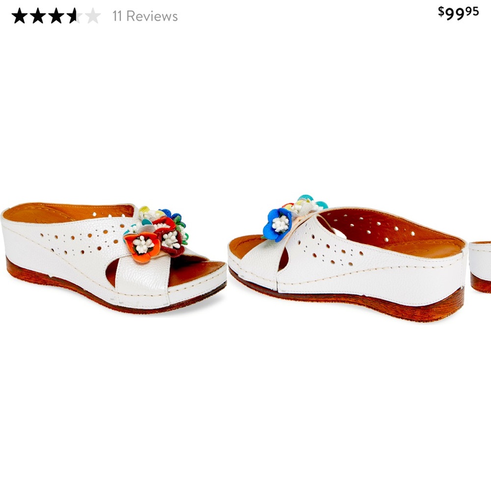 Sharidan Mia Kiras slide wedges size 8